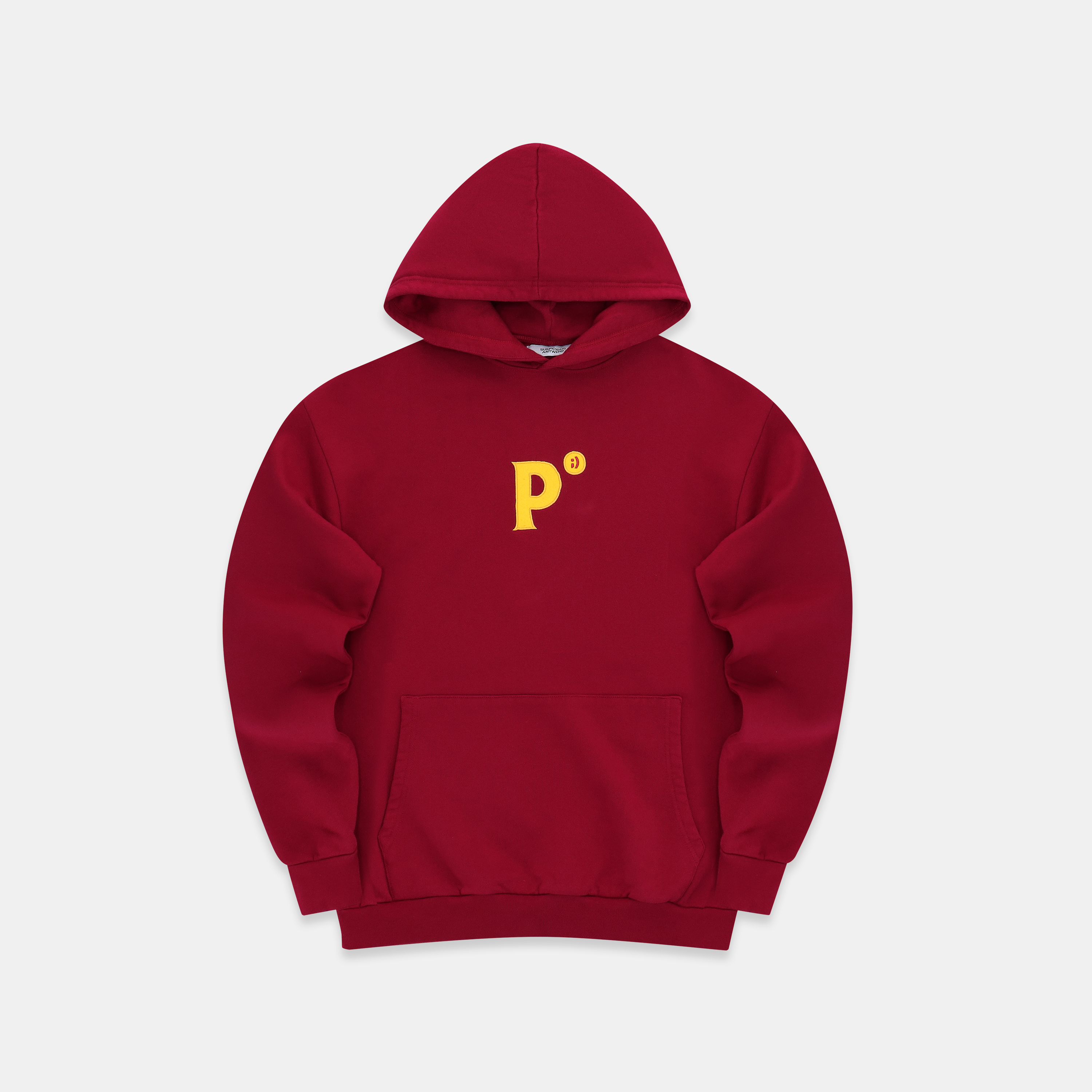 Palace Felt P popular Logo Hoodie (Red)