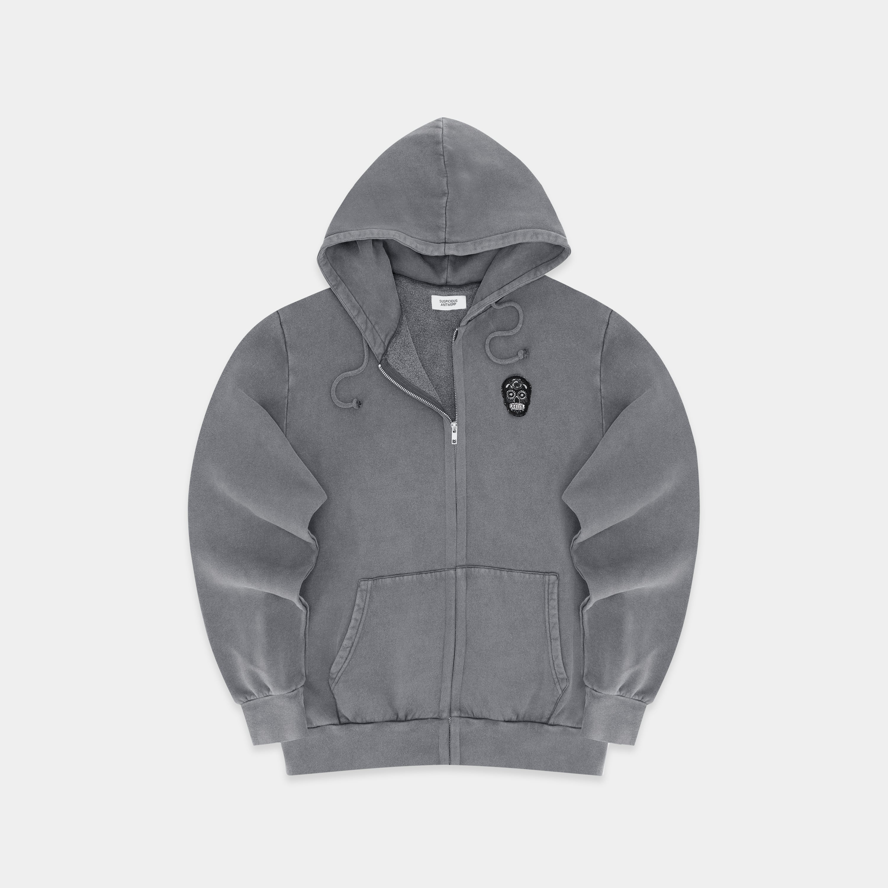 The Classic Heavywash™ Zip Up Hoodie - Shadow – Suspicious Antwerp