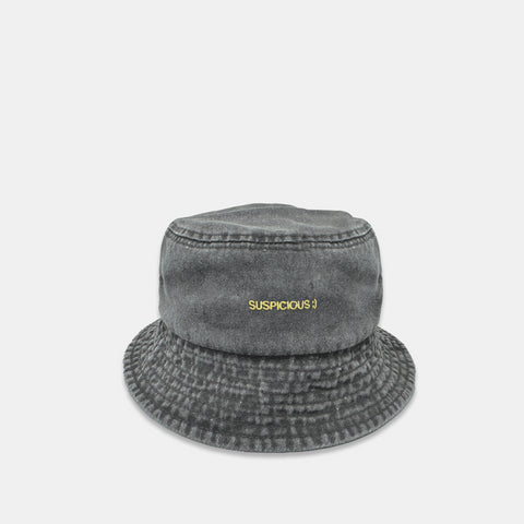 The Suspicious Smiley Bucket Hat - Dark Shadow