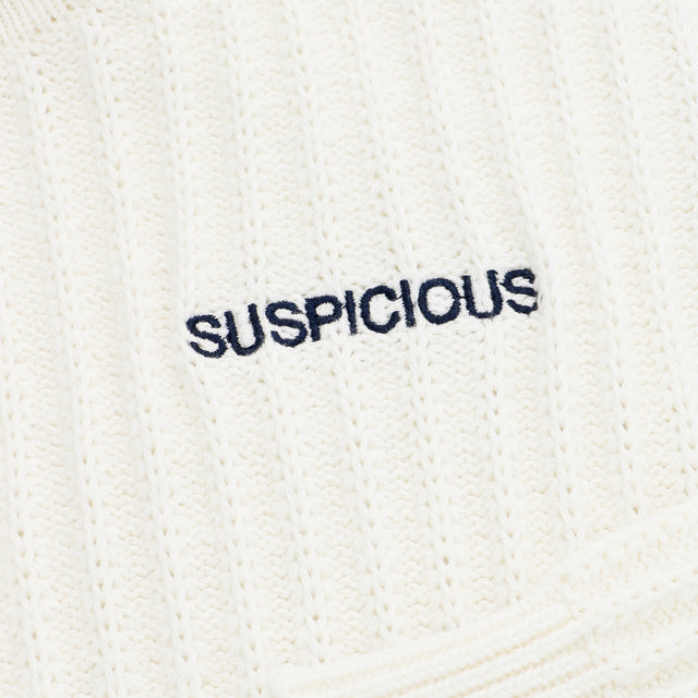 (Fall '24) The Suspicious Knitted Sweat - White