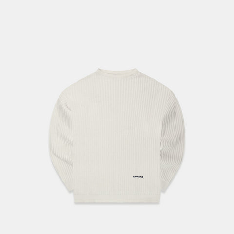 (Fall '24) The Suspicious Knitted Sweat - White