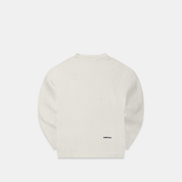 (Fall '24) The Suspicious Knitted Sweat - White