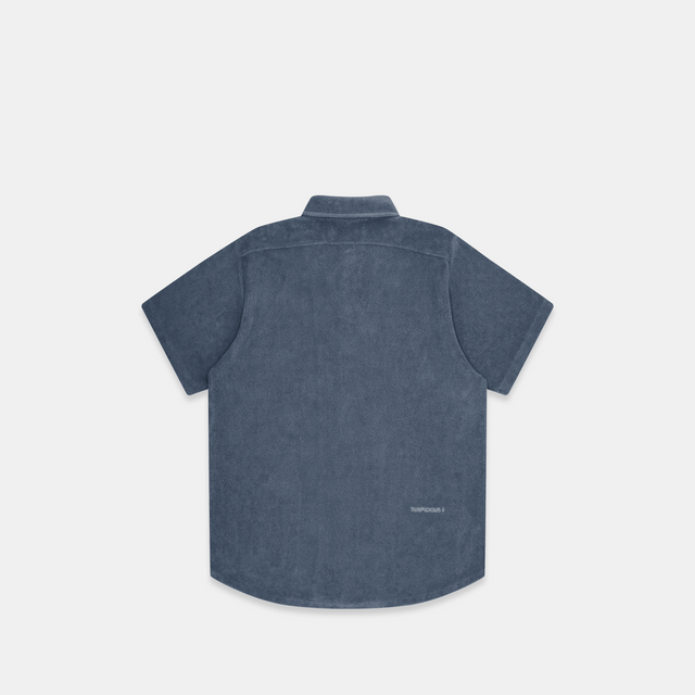 (SS24) The Smiley Towel Shirt - Navy