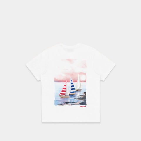 (SS24) The Sailing Scenery Tee - White