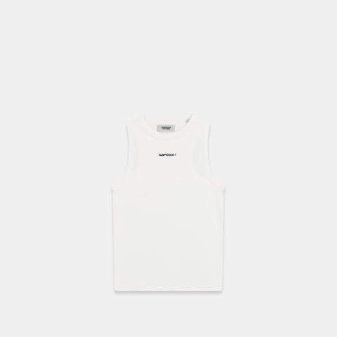 (SS24) The Suspicious Smiley Tank Top - White