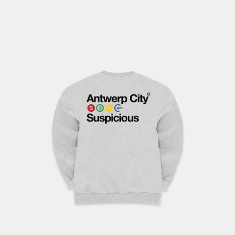 (Store Exclusive) The Antwerp City I Crewneck - Neutral Heather