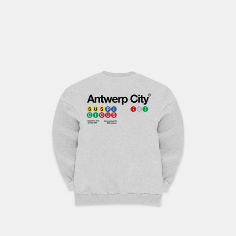 (Store Exclusive) The Antwerp City II Crewneck - Neutral Heather