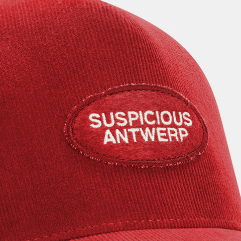 The Essentials Corduroy Cap - Ruby