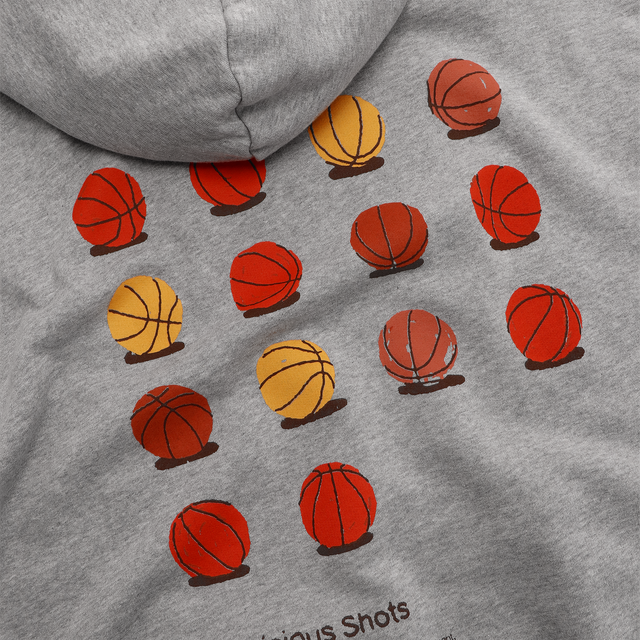 (The Athletics) The Suspicious Shots Hoodie - Neutral Heather