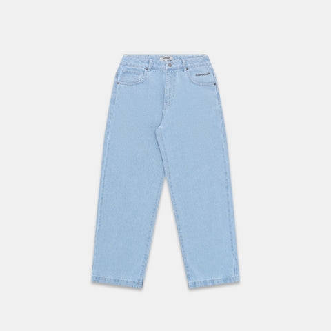 Wide Leg Denim - Bleached