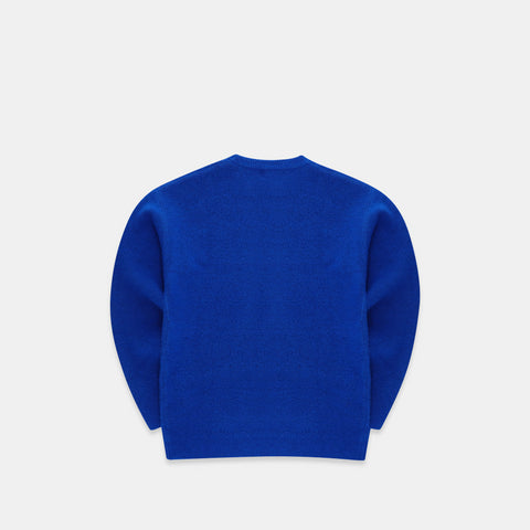 The Smiley Knitted Sweat - Blue