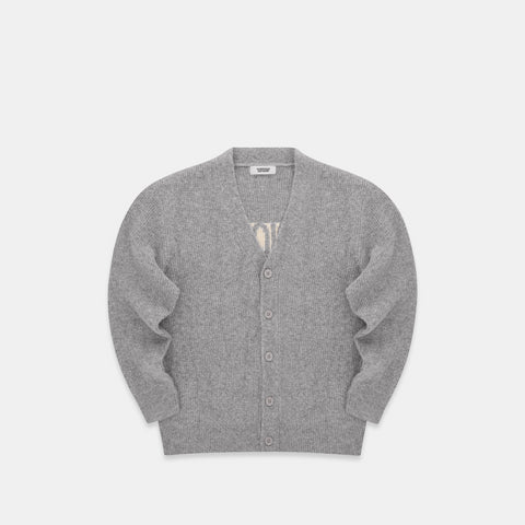 The Suspicious 1 Knitted Cardigan - Heather Grey