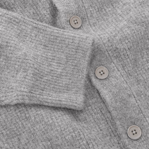 The Suspicious 1 Knitted Cardigan - Heather Grey