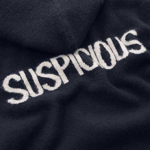 The Suspicious 1 Knitted Hoodie - Navy