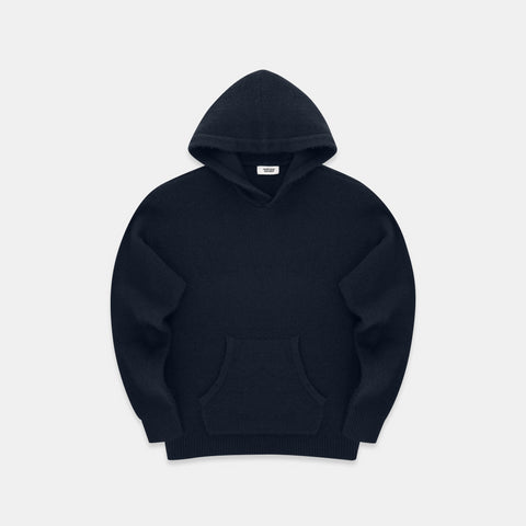 The Suspicious 1 Knitted Hoodie - Navy