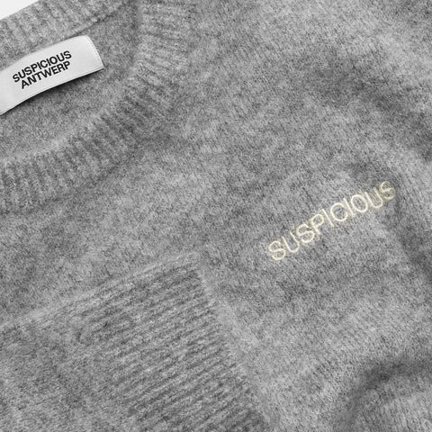 The Suspicious 2 Knitted Sweat - Heather Grey