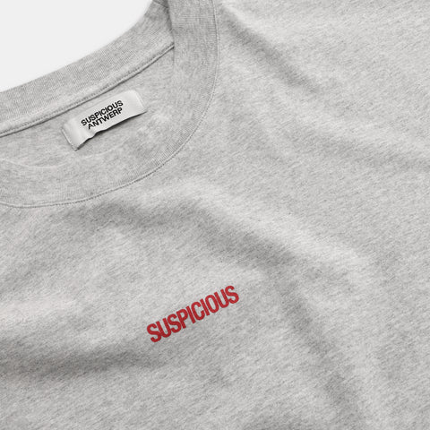 The Suspicious Ski Tee - Neutral Heather