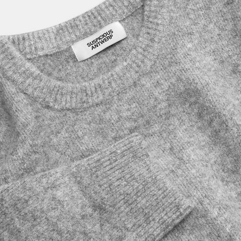 The Landscape Knitted Sweat - Heather Grey