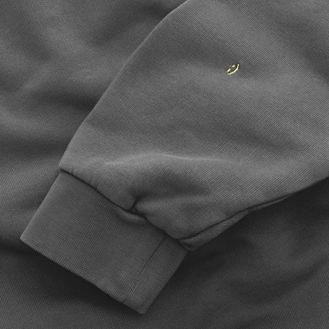 The Suspicious Smiley Half-Zip Polo - Dark Shadow