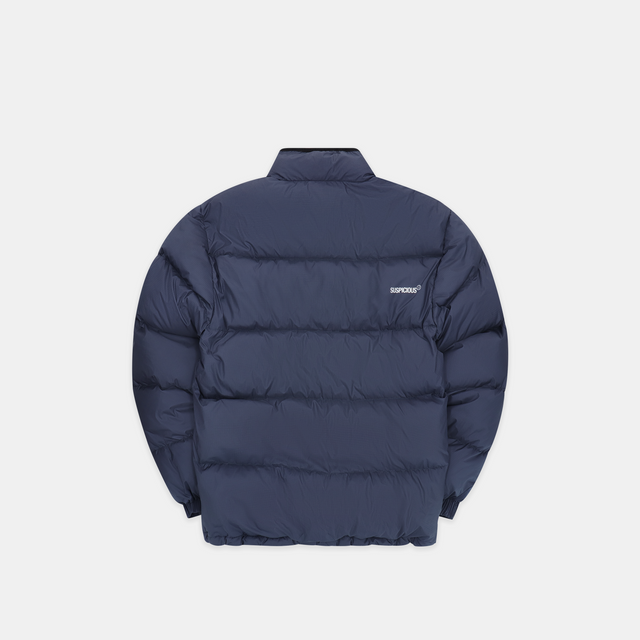 The Smiley Puffer Jacket - Navy