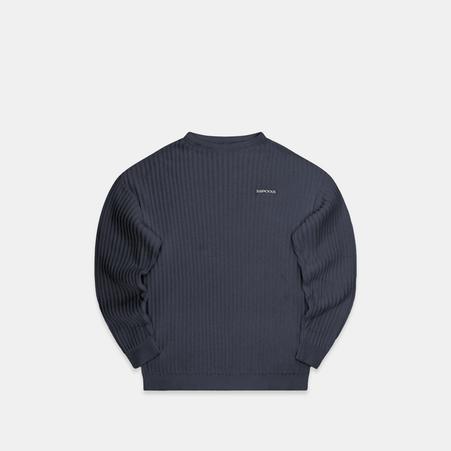 (Fall '24) The Suspicious Knitted Sweat - Navy